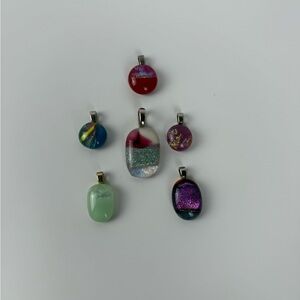Colorful Glass Pendant Set